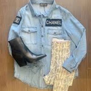 Designer ish chanel sweatshirt Clearance